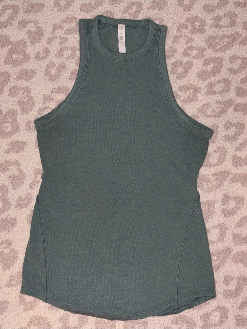 Lululemon hold tight tank top tidewater teal size 6 like new